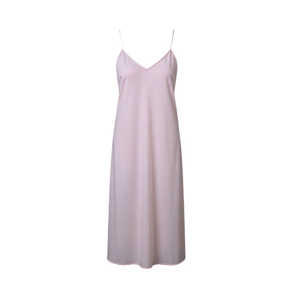 J Marie Slip Dress Nightgown Womens‎ Sz M Pink Sleeveless Lightweight Semi Sheer